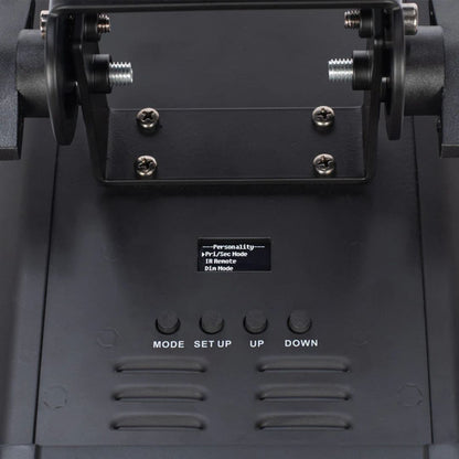 Close up top view of ADJ H2O Two Lighting Fixture on white background