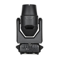 Rear view of ADJ HYD120 Hydro Beam X12 Professional IP65 Moving Head with closed ports on white background
