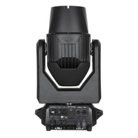 Rear view of ADJ HYD120 Hydro Beam X12 Professional IP65 Moving Head with open ports on white background
