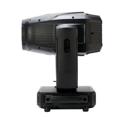 Side view of ADJ HYD320 Hydro Spot 2 IP65-Rated LED Moving Head on white background
