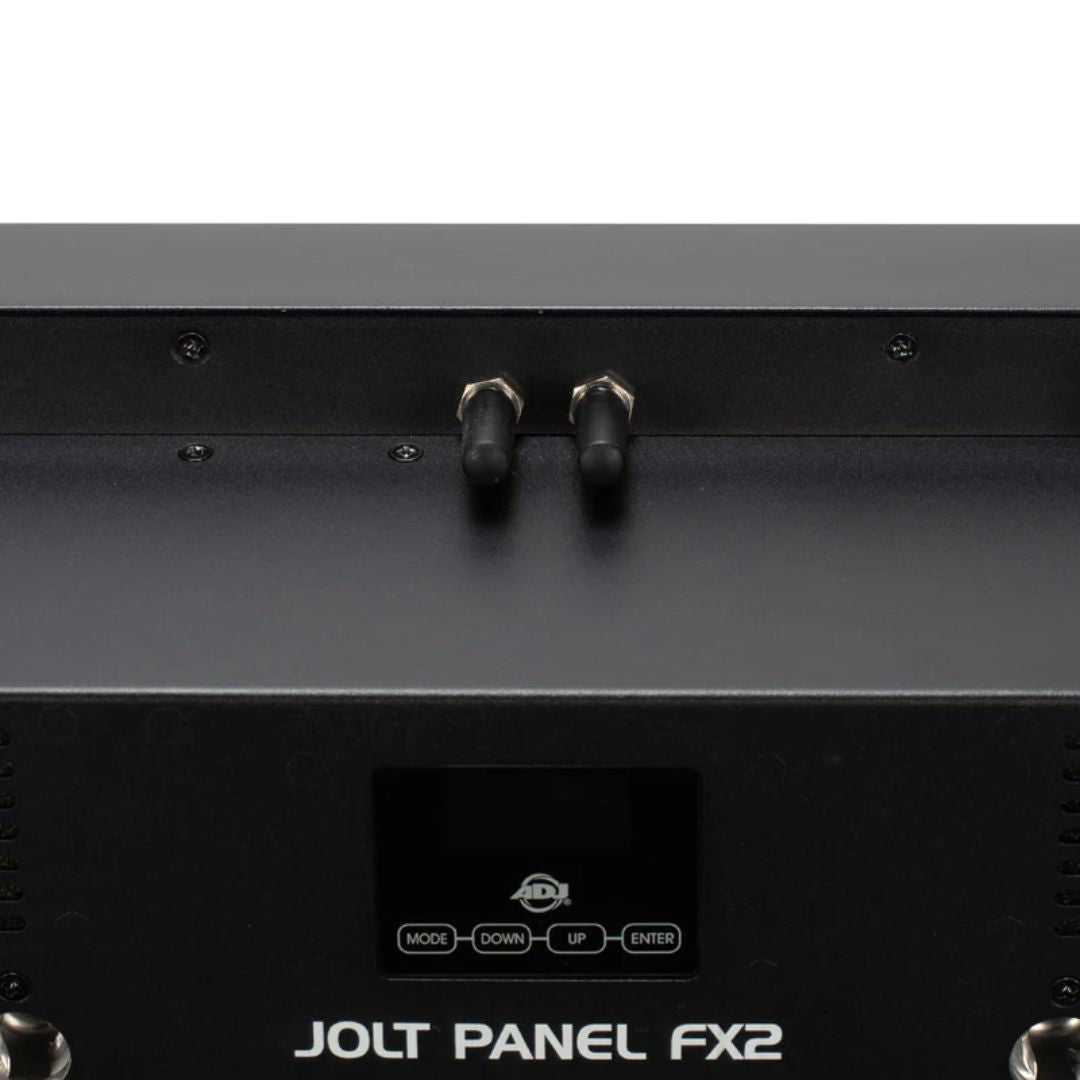 Close up rear view of ADJ JOL299 Jolt Panel FX2 on white background 