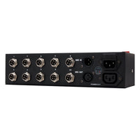 Bottom ports view of ADJ LED Pixel 10C 10-Channel Controller on white background