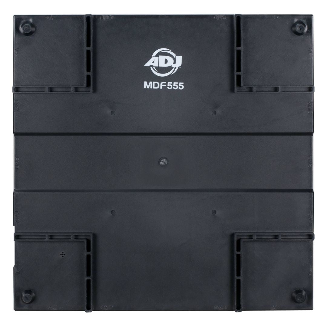 Rear view of ADJ MDF2BLK Single Dance Floor on white background