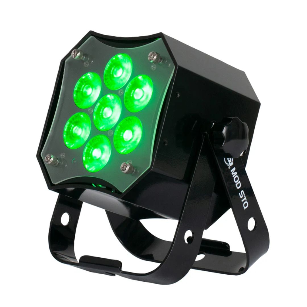 Angled front view of ADJ MOD STQ RGBW LED Wash Fixture on white background