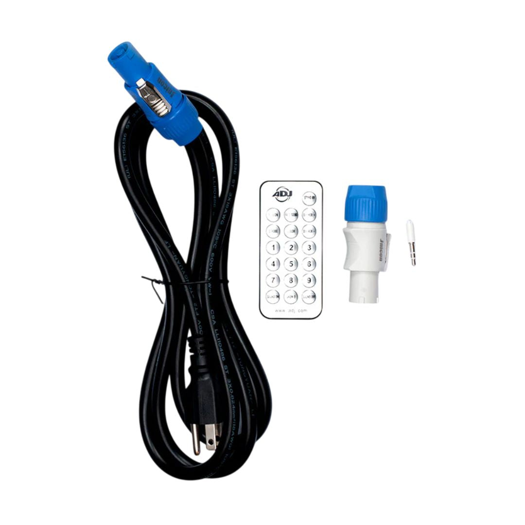 Inclusions of ADJ MOD STQ RGBW LED Wash Fixture on white background