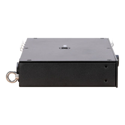 Side view of ADJ NET 4 4-Port DMX Over Ethernet Node on white background