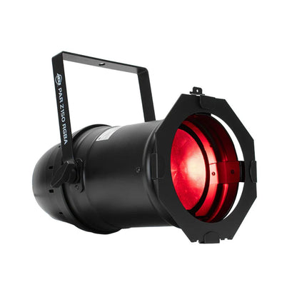 Angled front view of ADJ Par Z150 RGBA LED PAR Can on white background