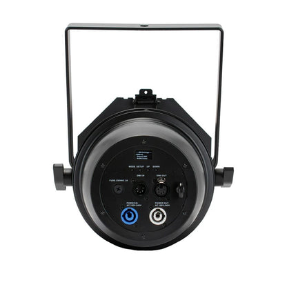 Rear ports view of ADJ Par Z150 RGBA LED PAR Can on white background