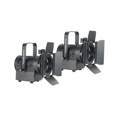 Angled front view of ADJ Presenter Entry Level Pak II 2-Light Kit on white background