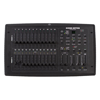 Front view of ADJ Scene Setter Dimming Console on white background