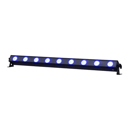 Angled front view of ADJ UBL9H LED Bar with diffuser attached on white background