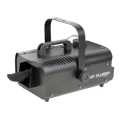 Angled view of ADJ VF Flurry 600W Snow Machine on white background