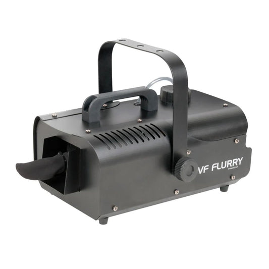 Angled view of ADJ VF Flurry 600W Snow Machine on white background