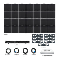 Inclusions of ADJ VS2 7X4 Video System on white background