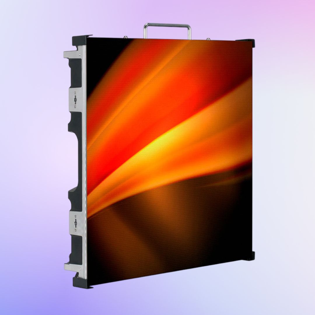 Angled front view of ADJ VS3 Panel on purple gradient background