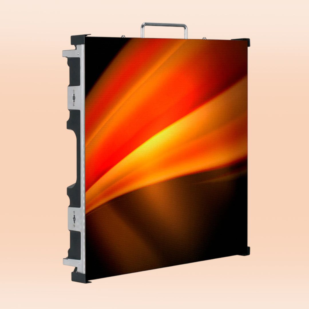 Angled view of ADJ VS3 Panel on orange background