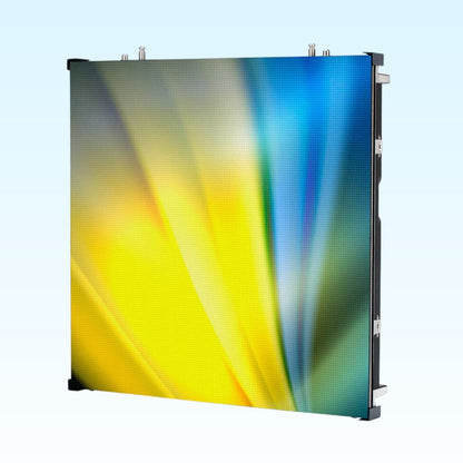 Angled front view of ADJ VS3IP Panel on blue background