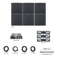 Inclusions of ADJ VS5 3X2 Video System on white background