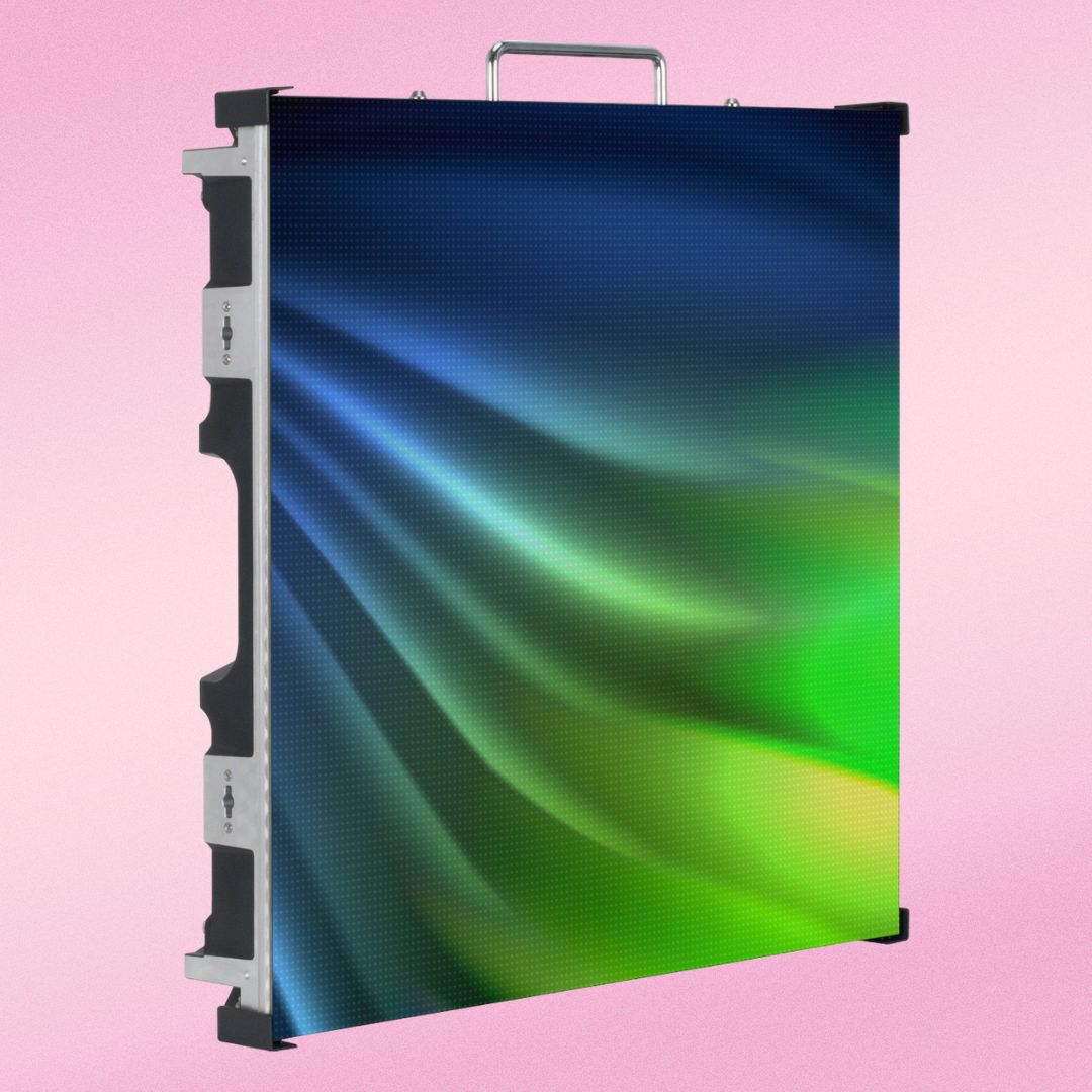 Angled view of ADJ VS5 Panel on pink background