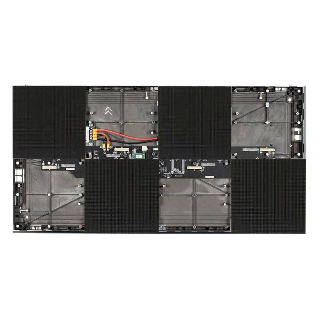 Internals view of ADJ WMS2 LED Video Panel with some modules attached on white background
