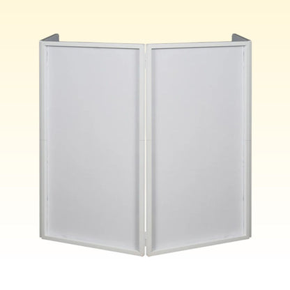 Front view of ADJ White Replacement Scrim for Event Facade II on White Event Facade II on yellow background