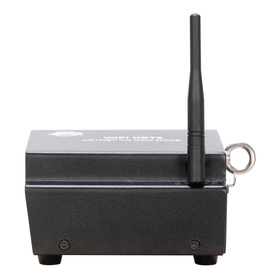 Rear view of ADJ WiFi NET 2 Wireless Node on white background