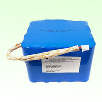 Front view of ADJ Z-MIR600 Replacement Battery for Mirage Q6 IP on green background