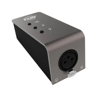 Angled rear port view of ADJ myDMX 5 Express on white background