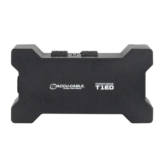 Front view of Accu-Cable Power Bone T1ED Power Distribution Box on white background