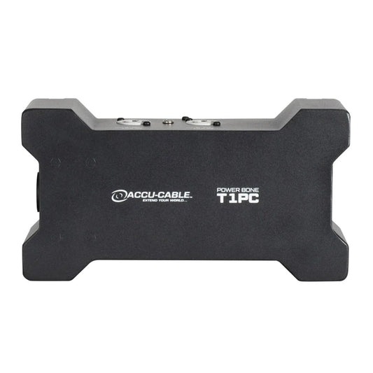 Top view of Accu-Cable Power Bone T1PC Power Distribution Box on white background