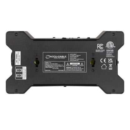 Bottom view of Accu-Cable Power Bone T1PC Power Distribution Box on white background