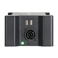 Left side ports view of Accu-Cable Power Bone T1PC Power Distribution Box on white background