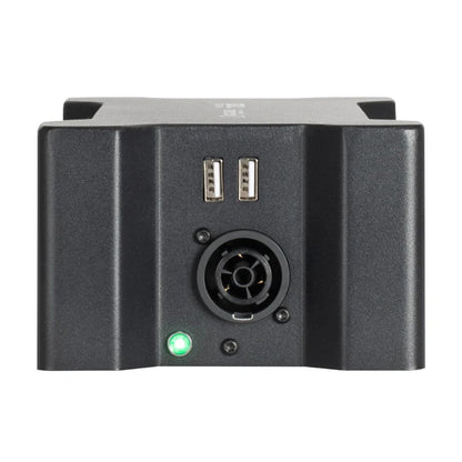 Left side ports view of Accu-Cable Power Bone T1PC Power Distribution Box on white background