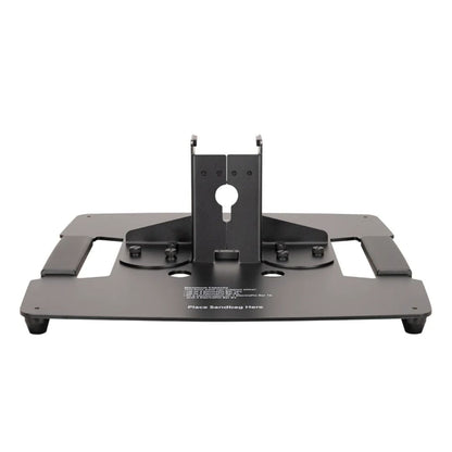 Rear view of Accu-Stand VFB1 Floor Base on white background