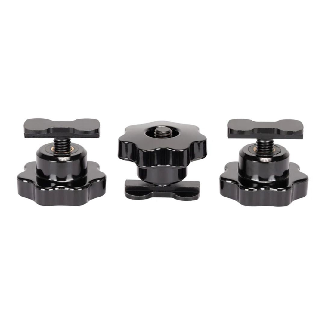 Screws of Accu-Stand VFB1 Floor Base on white background