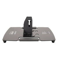 Side view of Accu-Stand VFB1 Floor Base on white background