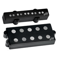Angled front view of Aguilar AG 5M/J-HC 5-String Hum-Cancelling Bass Pickup Set on white background