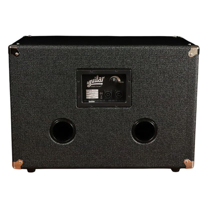 Rear view of Aguilar DB 210 Bass Cabinet on white background