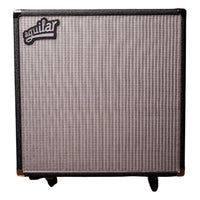 Front view of Aguilar DB 410 Bass Cabinet on white background