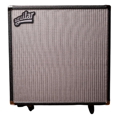 Front view of Aguilar DB 410 Bass Cabinet on white background