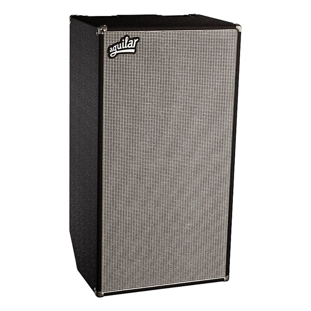 Angled front view of Aguilar DB 810 Bass Cabinet on white background