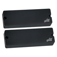 Angled front view of Aguilar DCB-G5 Dual Ceramic Bar 6-String Bar Bass Pickup Set on white background