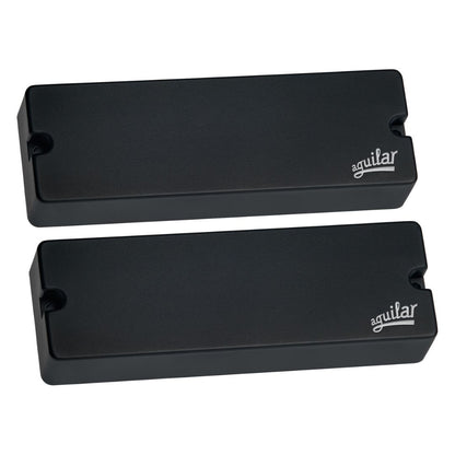 Angled front view of Aguilar DCB-G5 Dual Ceramic Bar 6-String Bar Bass Pickup Set on white background