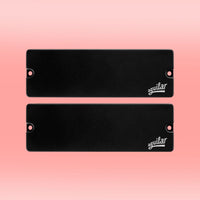Front view of Aguilar DCB-G5 Dual Ceramic Bar 6-String Bar Bass Pickup Set on pink background