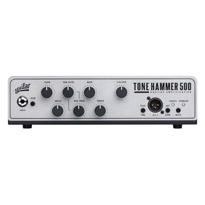 Front view of Aguilar Tone Hammer 500 Bass Amp Head on white background