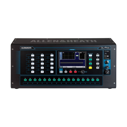 Front view of Allen & Heath Qu-Pac Rackmount Digital Mixer on white background