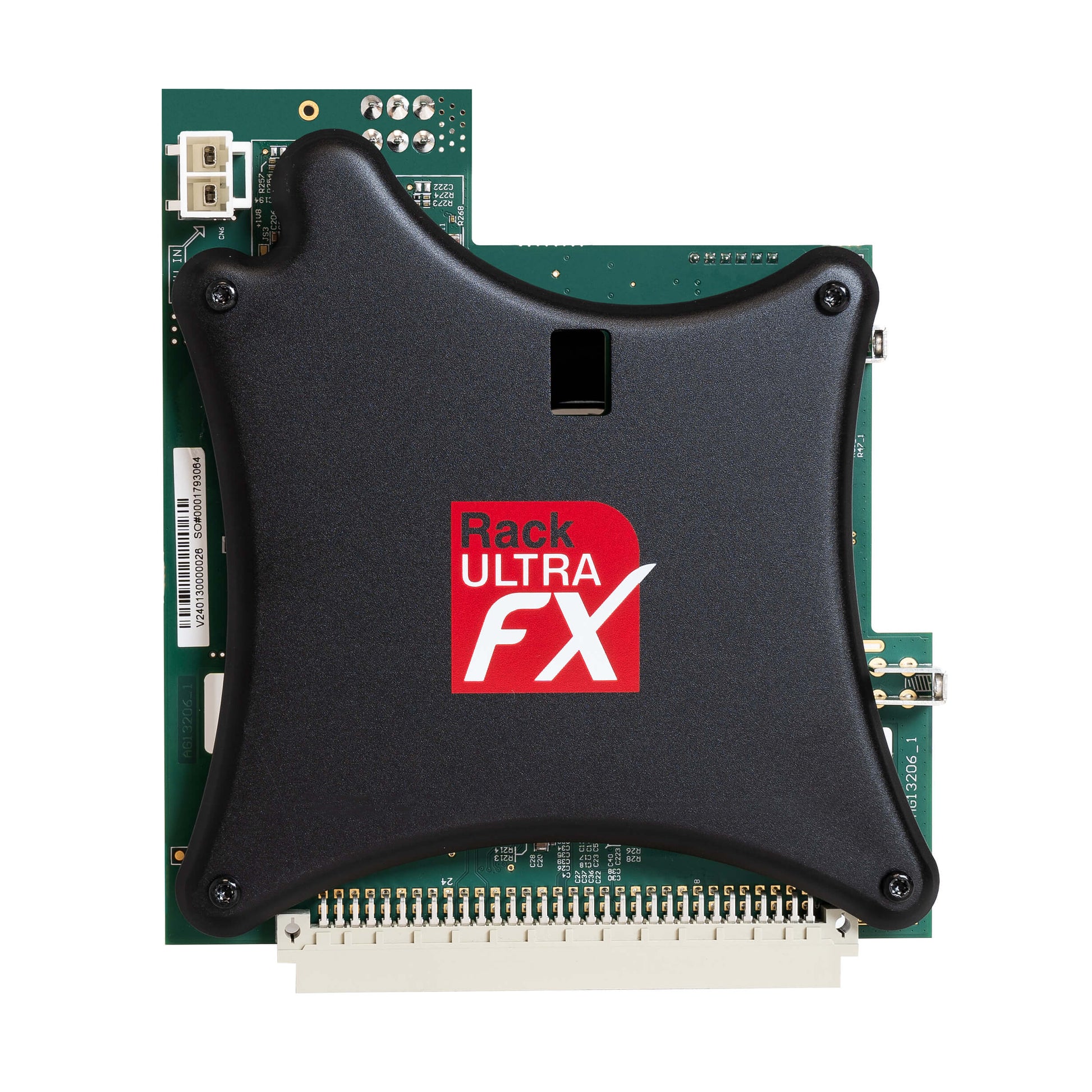 Front view of Allen & Heath RackUltra FX Card on white background