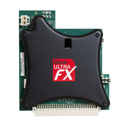 Front view of Allen & Heath RackUltra FX Card on white background