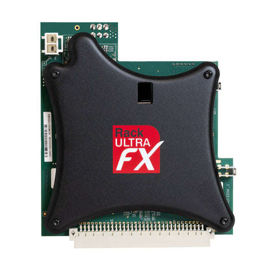 Front view of Allen & Heath RackUltra FX Card on white background
