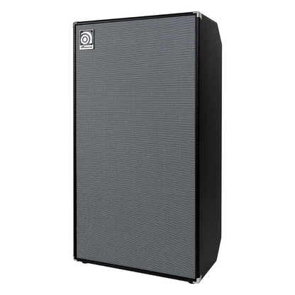 Angled front view of Ampeg HSVT-810AV Heritage 8x10" 800W Bass Cabinet on white background